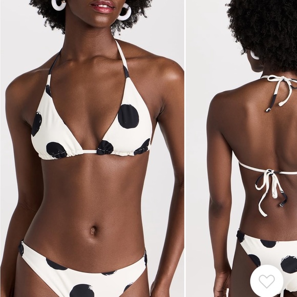 Simon miller bwai polka dot bikini top size medium nwt - Picture 2 of 3